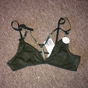 Olive Strappy Bralette